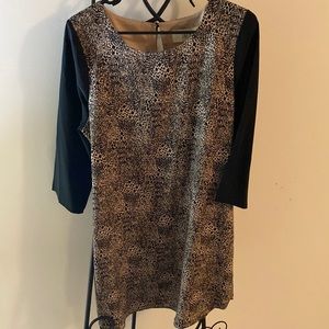Jack black patterned sheath dress